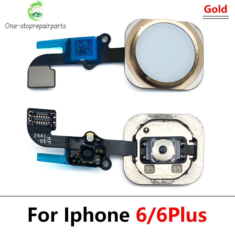 Home Button For iPhone 6 6P 6s Plus Menu HomeButton Key With Flex Cable Replacement Parts iPhone phone repair parts
