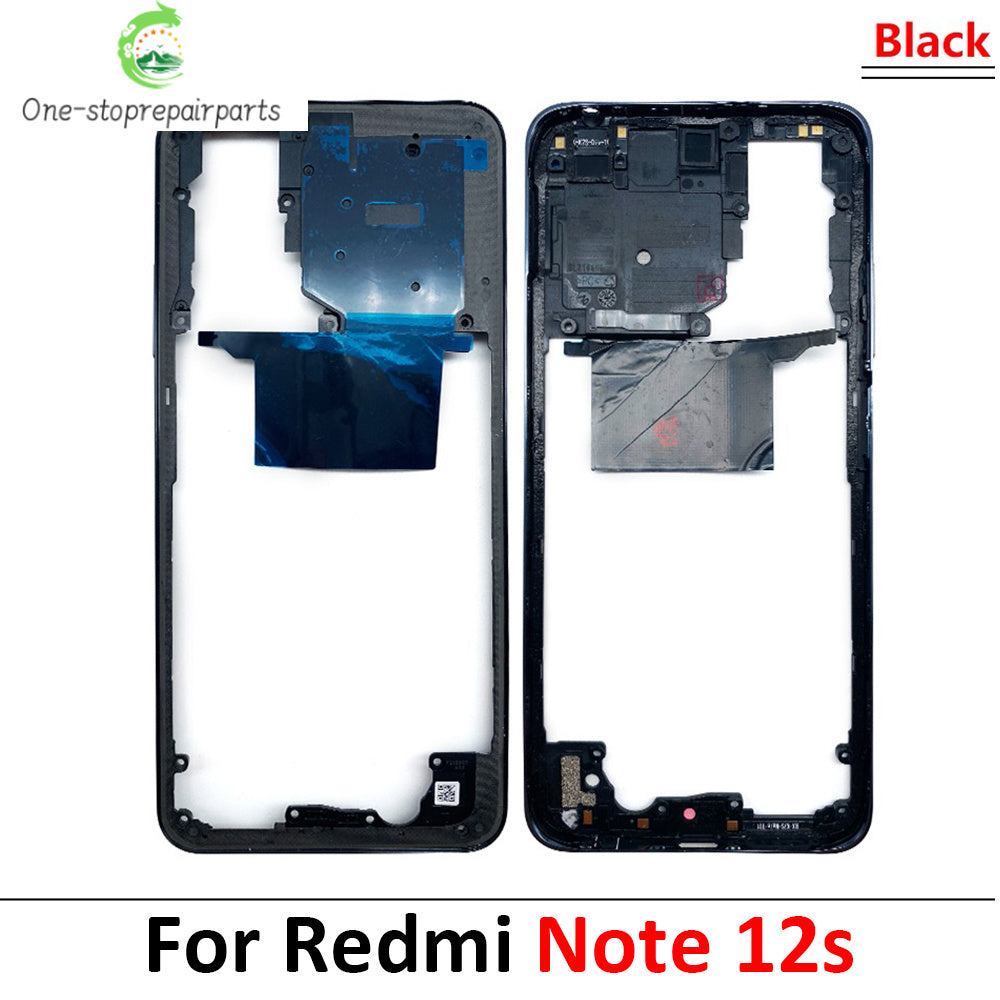 For Xiaomi Redmi Note 12 4G / Note 12 5G / Note 12 Pro 4G 5G / Note 12s Middle Frame Holder Housing Replacement Parts  Xiaomi  Xiao mi phone repair parts