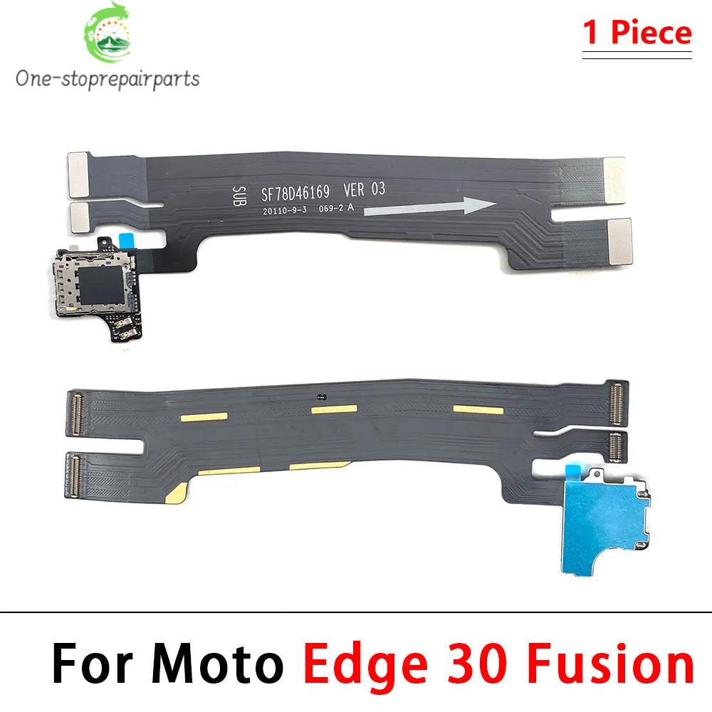 For Motorola Moto Edge 20 30 40 X30 Pro Neo Fusion Lite Ultra Plus Sim Card Reader Holder Connector Main Mainboard Flex Cable Motorola phone repair parts