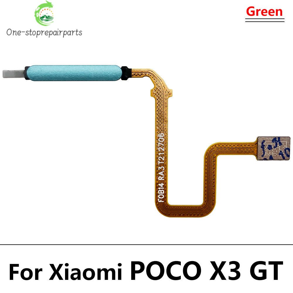 New Fingerprint Scanner For Xiaomi Poco M3 F3 X3 GT Pro Home Button Fingerprint Menu Return Key Sensor Flex Cable For Redmi 9T  Xiaomi  Xiao mi phone repair parts