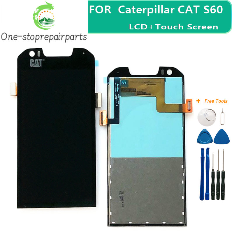 New100% Original For Caterpillar CAT S60 Original LCD Display and Touch Screen Digitizer Assembly +Tools 4.7 inch 1280x720P LCD Other Brand Phone repair parts