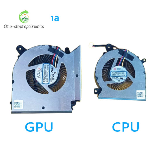 NEW ORIGINAL Laptop CPU GPU Cooling Fan For MSI Pulse 15 PABD18010SH N475 PAAD06015SL N476 MSI laptop repair parts