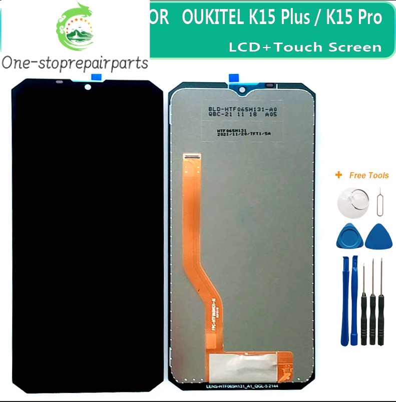 Original New For OUKITEL K15 Plus K15 Pro LCD Display + Touch Screen Digitizer Assembly Replacement K15PRO + Tools Other Brand Phone repair parts