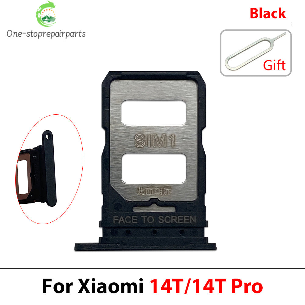 10Pcs/Lot, Micro Nano SIM Card Holder Tray Slot Holder Adapter Socket For Xiaomi Mi 14 14T 15 15T Pro Ultra  Xiaomi  Xiao mi phone repair parts