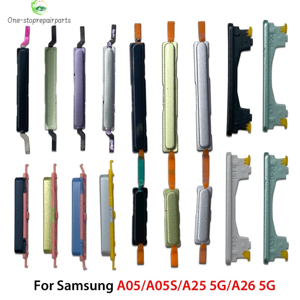 New For Samsung A05 A05s A15 A25 A35 A55 Power Button + Volume Side Button Key Replacement Parts Samsung phone repair parts
