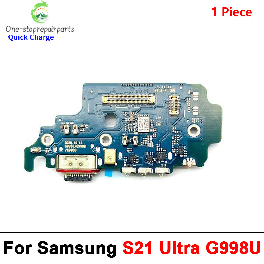 New USB Charger Dock Connector Charging Port Microphone Flex Cable For Samsung S21 S22 S23 S24 S25 Plus Ultra S21 Fe 5G S921U Samsung phone repair parts