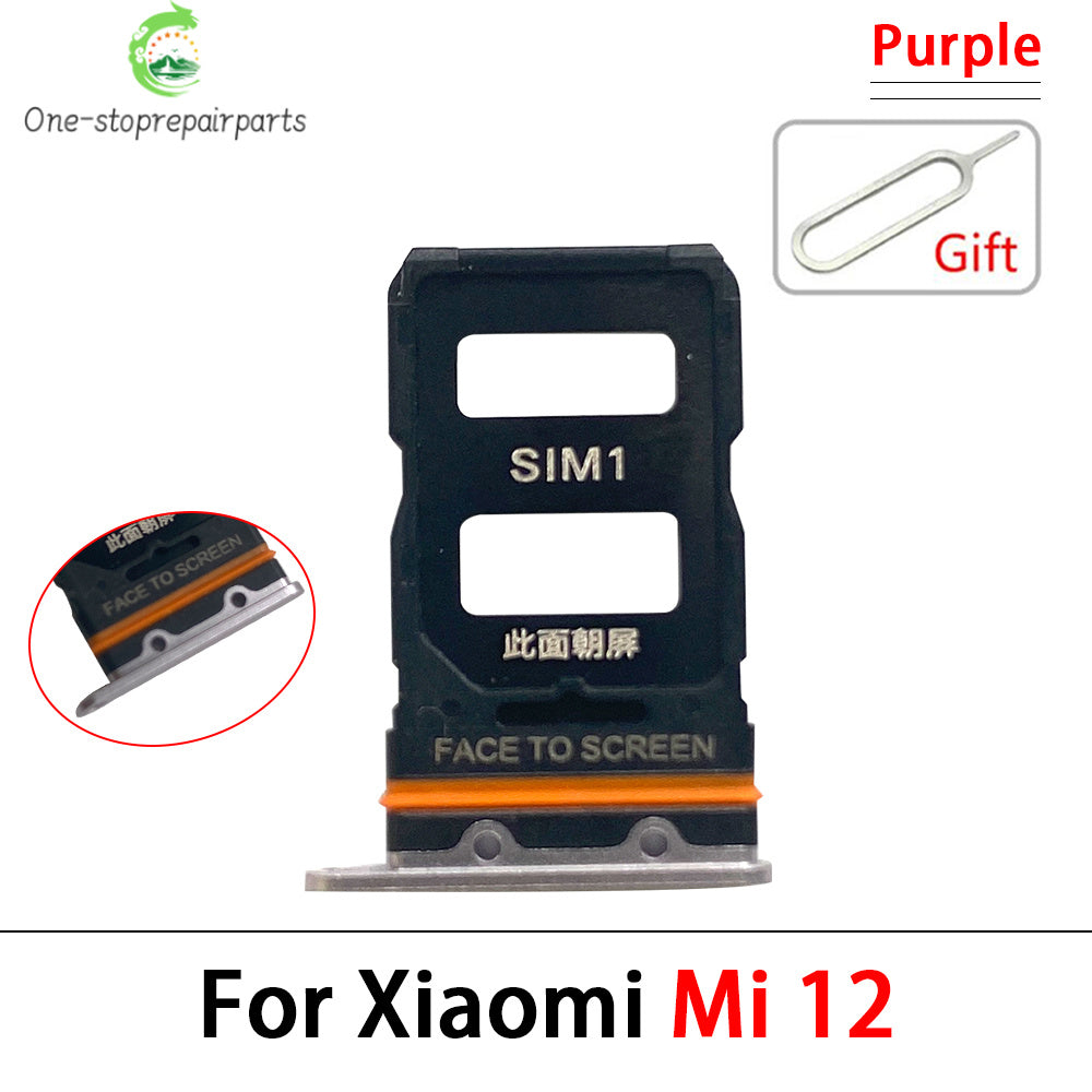 New For Xiaomi Mi 12 12T Pro 12 Lite 12s SIM Card Slot SD Card Tray Holder Adapter Replacement Parts  Xiaomi  Xiao mi phone repair parts
