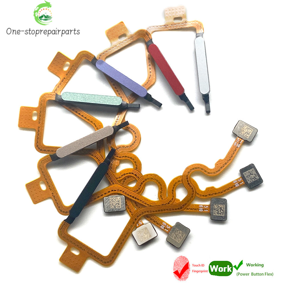 Home Button FingerPrint Touch ID Sensor Flex Cable For infinix Hot 40 40i Pro X6836 X6837 X6528B Replacement Parts  infinix phone repair parts