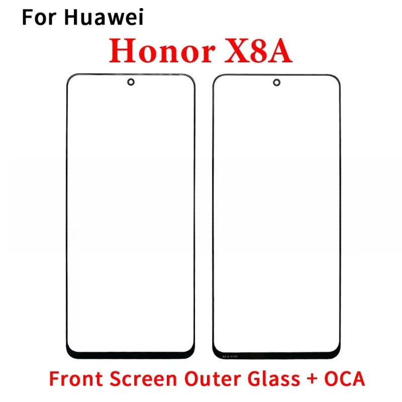 New GLASS + OCA LCD Front Outer Lens For Huawei Honor X5 X6 X6s X6A X6B X7 X7A X7B X8 X8A X8B X9 X9A X9B 4G 5G Touch Screen Huawei phone repair parts