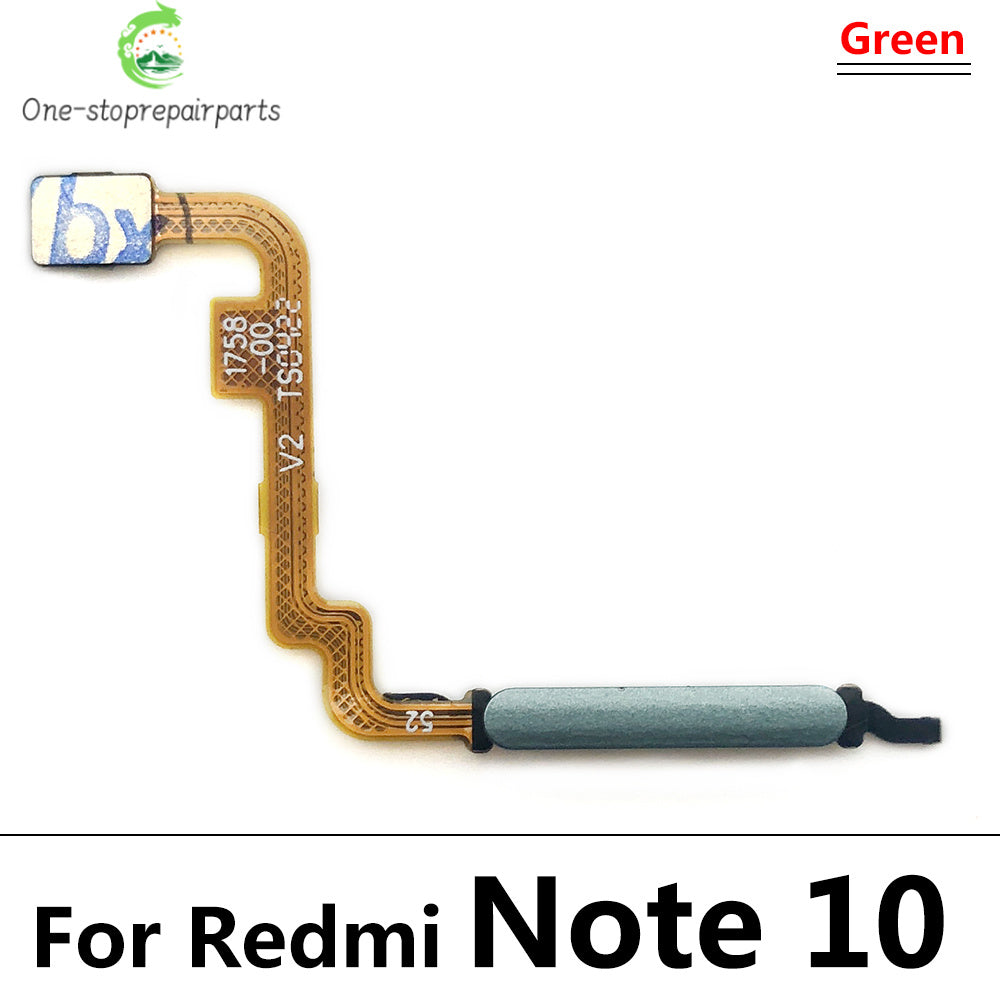 Fingerprint Scanner For Xiaomi Redmi Note 10 10s Pro 4G 5G Home Button Fingerprint Menu Return Key Sensor Flex Cable  Xiaomi  Xiao mi phone repair parts