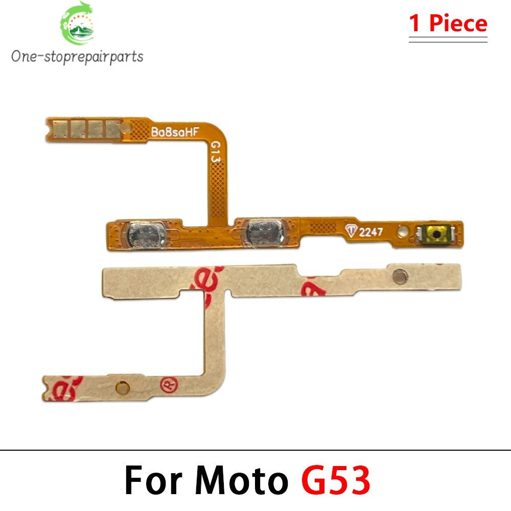 New Power On Off Volume Key Button Flex Cable For Motorola Moto G22 G32 G52 G62 G72 G82 G13 G23 G53 G73 G04 G14 G34 G54 G84 G42 Motorola phone repair parts