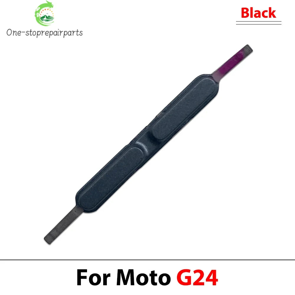 10Pcs, Side Key Power and Volume Button Key For Motorola Moto G04 G14 G24 G34 G54 G84 Replacement Parts Motorola phone repair parts