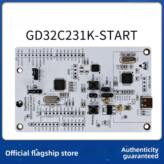 Entry-level development board by GigaDevice built around the Arm Cortex-M23 core GD32C231K-START Cortex-M23  entry-level microcontroller MCU Development Kit tools