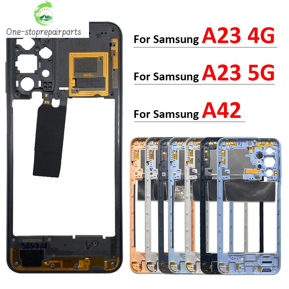 New For Samsung A23 A42 4G 5G Middle Frame Holder Housing Replacement Repair Parts Samsung phone repair parts