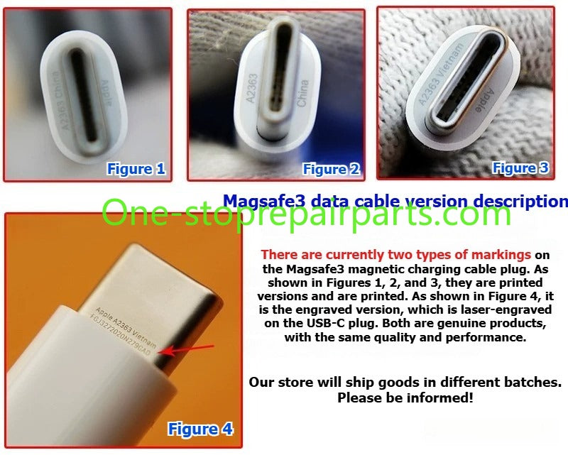 USB-C to MagSafe 3 Cable Power Adapter 30W 35W 70W 96W 140W  for Apple Macbook Magsafe3 Macbook Air A3448 A3449 A3240 A3241 Pro A3434 A3429 A3426 M2 M3 M4 M5  magnetic