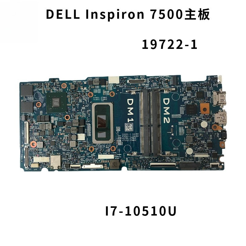 Motherboard  for V32GF Dell DELL Inspiron 7500 Motherboard I7-10510U 19722-1 main system board