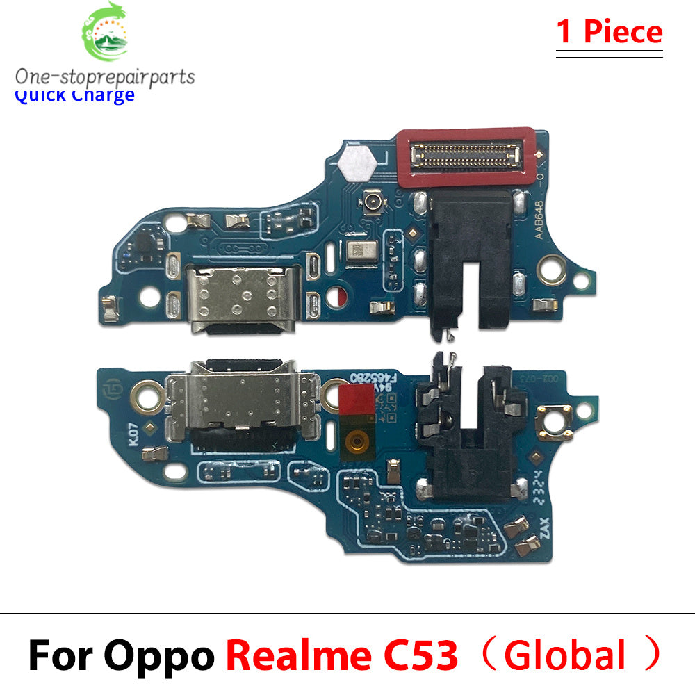 USB Charger Charging Dock Port Connector Flex Cable For OPPO Realme C31 C25 C35 C55 C65 C51 C61 C71 C53 C63 C73 C67 C21 4G 5G Realme phone repair parts