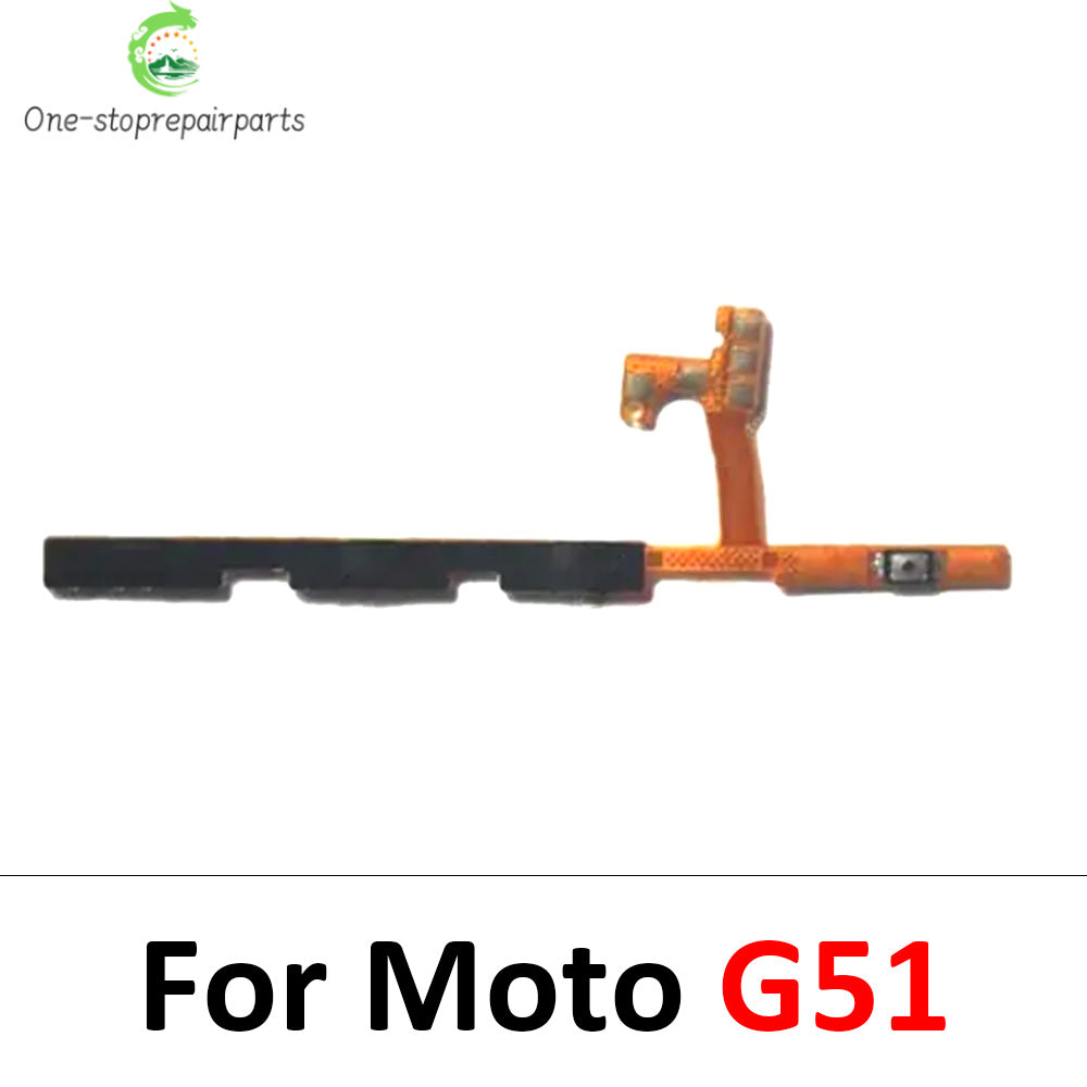 10Pcs, Volume Power Switch On Off Button Flex Cable For Moto G10 G20 G30 G100 G200 G50 G60 G60s G31 G51 G22 G32 G52 G41 G71 5G Motorola phone repair parts
