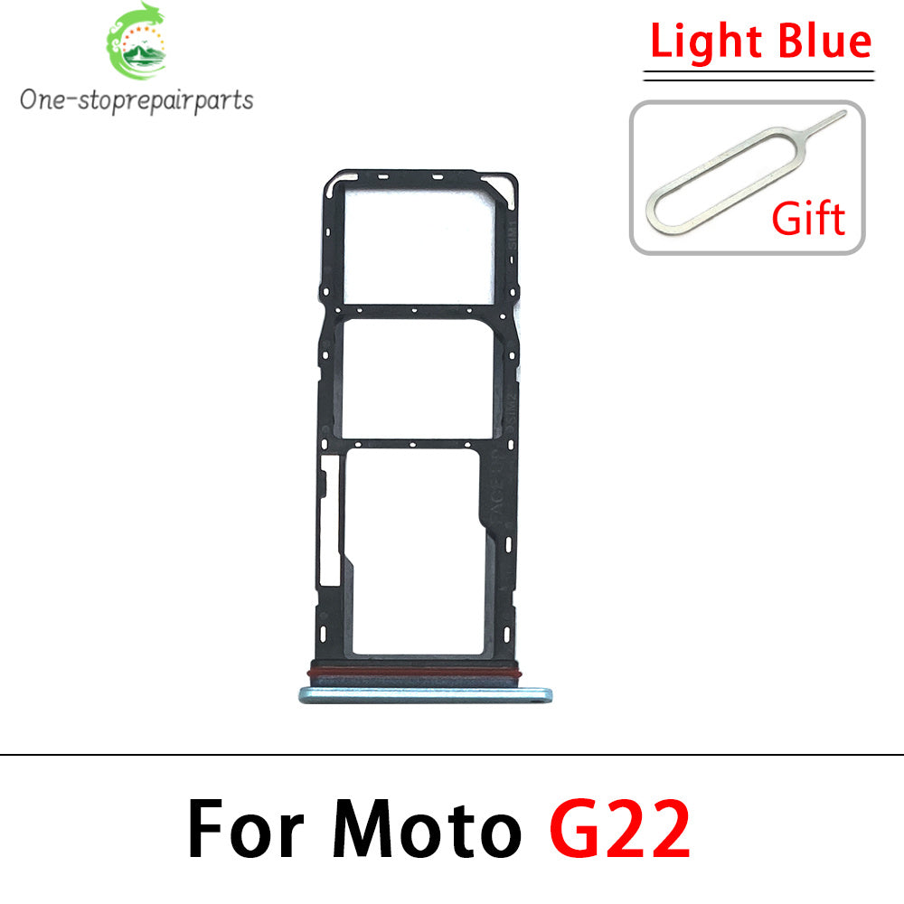 New For Motorola Moto G31 G51 G22 G32 G52 G62 G72 G71 SIM Card Slot SD Card Tray Holder Adapter Motorola phone repair parts
