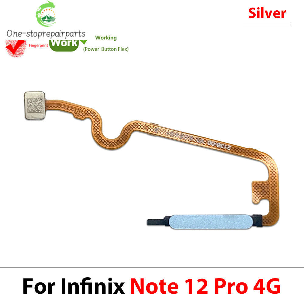 Fingerprint Home Button Fingerprint Menu Return Key Recognition Sensor Flex Cable For infinix Note 10 12 Pro 4G 5G  infinix phone repair parts