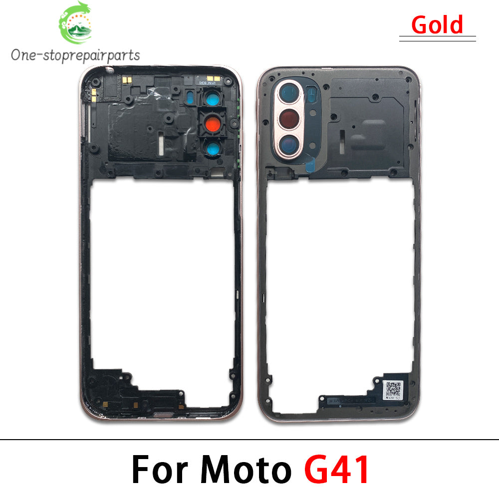 10Pcs/Lot, New For Motorola Moto G13 G23 G53 G31 G41 G71 G50 5G  Housing Middle Frame Bezel Middle Plate Cover Motorola phone repair parts