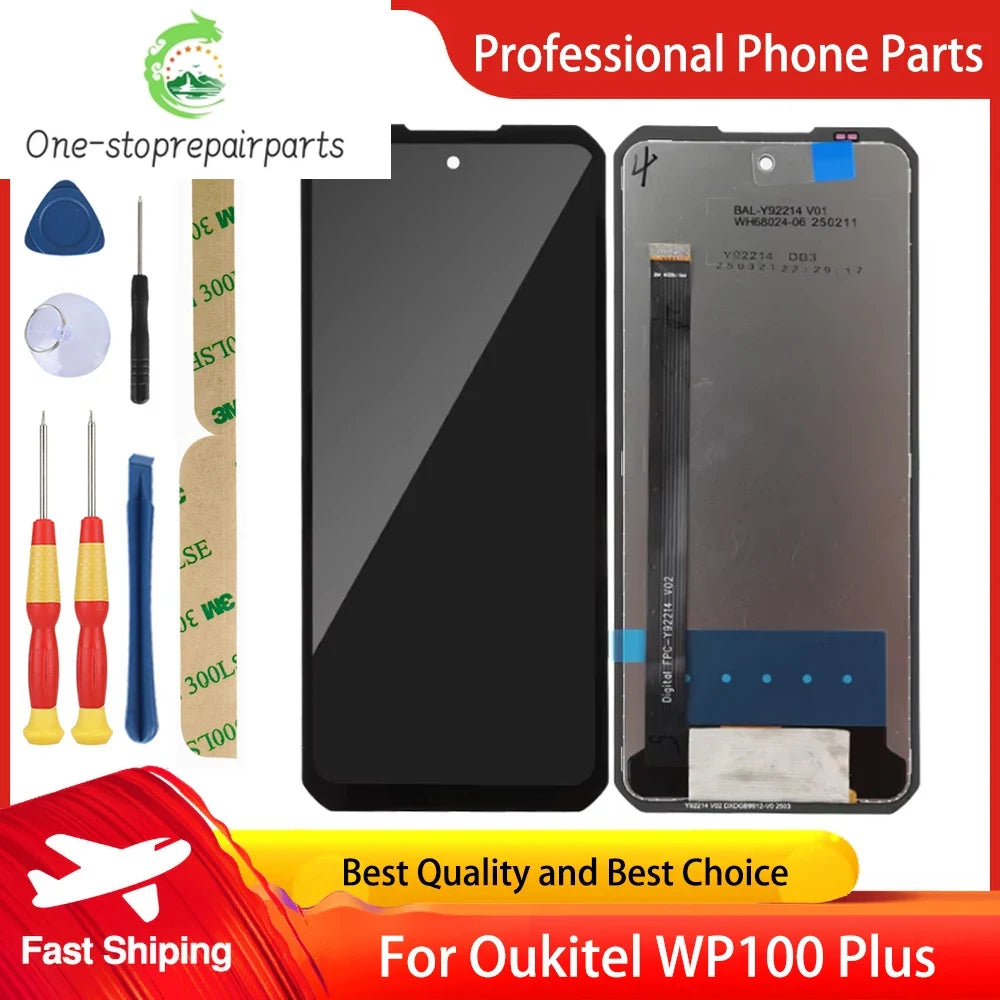 New LCD Display For Oukitel WP100 Titan WP100 Plus Touch Screen Digitizer Assembly Replacement Free Disassemble Tools Other brand Phone repair parts