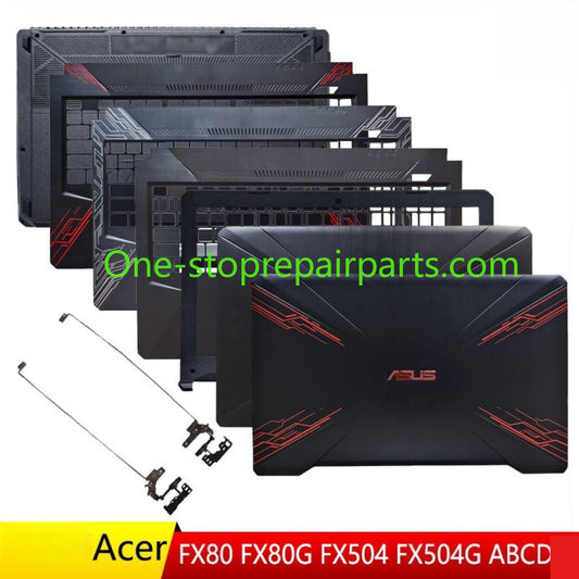 Cover case for ASUS FX80 FX80G FX80GE FX504 FX504G  lcd back housing bezel frame bottom upper topcse palmrest bottom D cover case hinge set cover