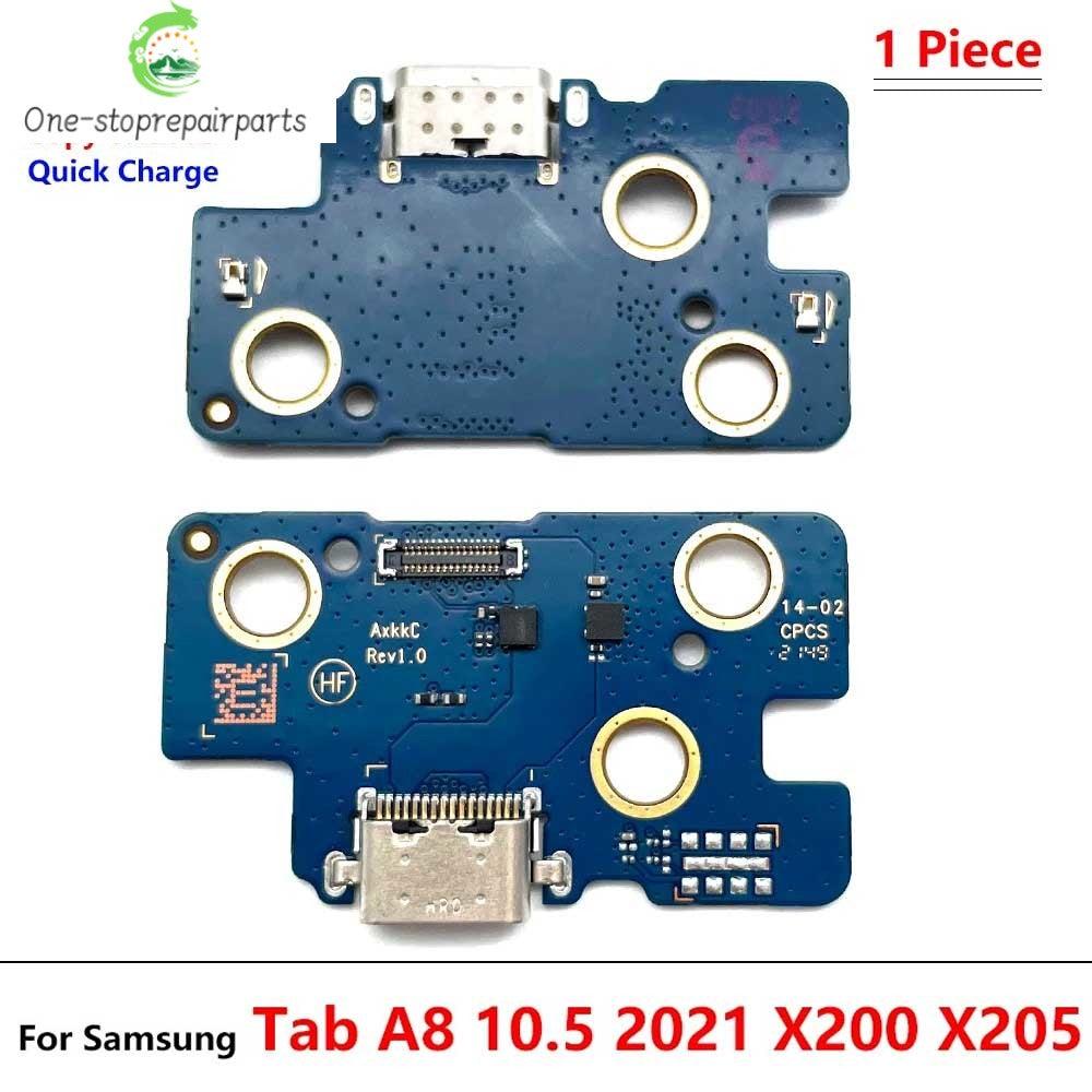New For Samsung Tab A8 10.5 2021 X200 X205 Dock Connector Micro USB Charger Charging Port Microphone Main LCD Board Flex Cable Samsung phone repair parts