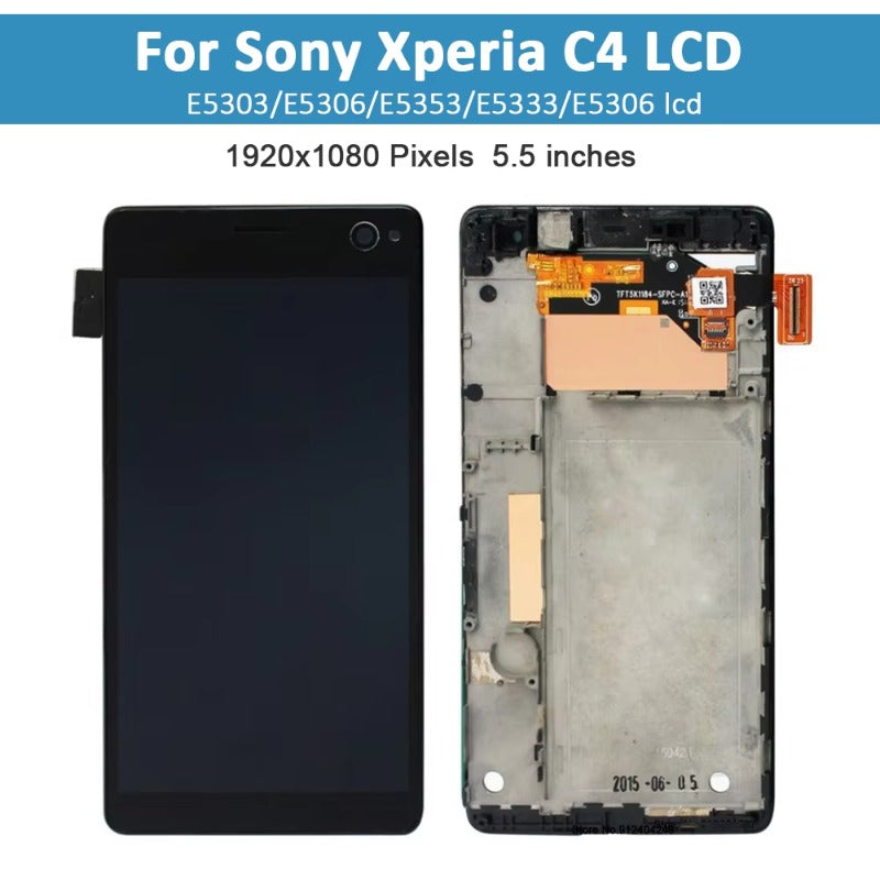 Original Display For SONY Xperia C4 LCD Display E5303 with Touch Screen Digitizer Replacment Dual E5353 E5333 for SONY C4 LCD Sony phone repair parts