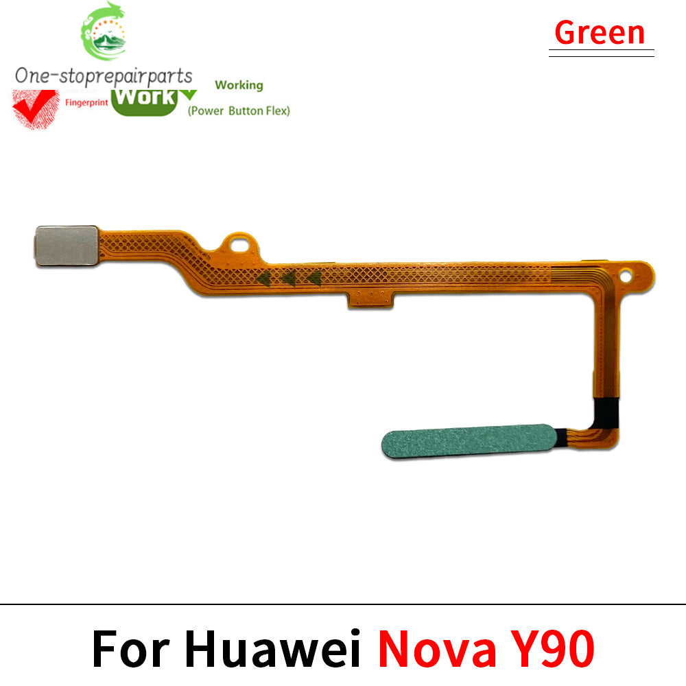 New For Huawei Nova Y60 Y61 Y90 Y91 Fingerprint Sensor Home Return Key Menu Button Flex Ribbon Cable Huawei phone repair parts