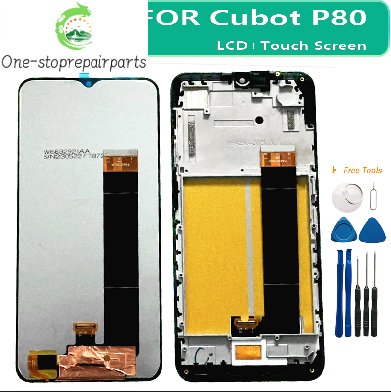 6.58" LCD Pantalla For Cubot P80 LCD Display With Sensor Touch Screen Digitizer Assembly For CUBOT P80 LCD Display Repair Parts Other Brand Phone repair parts