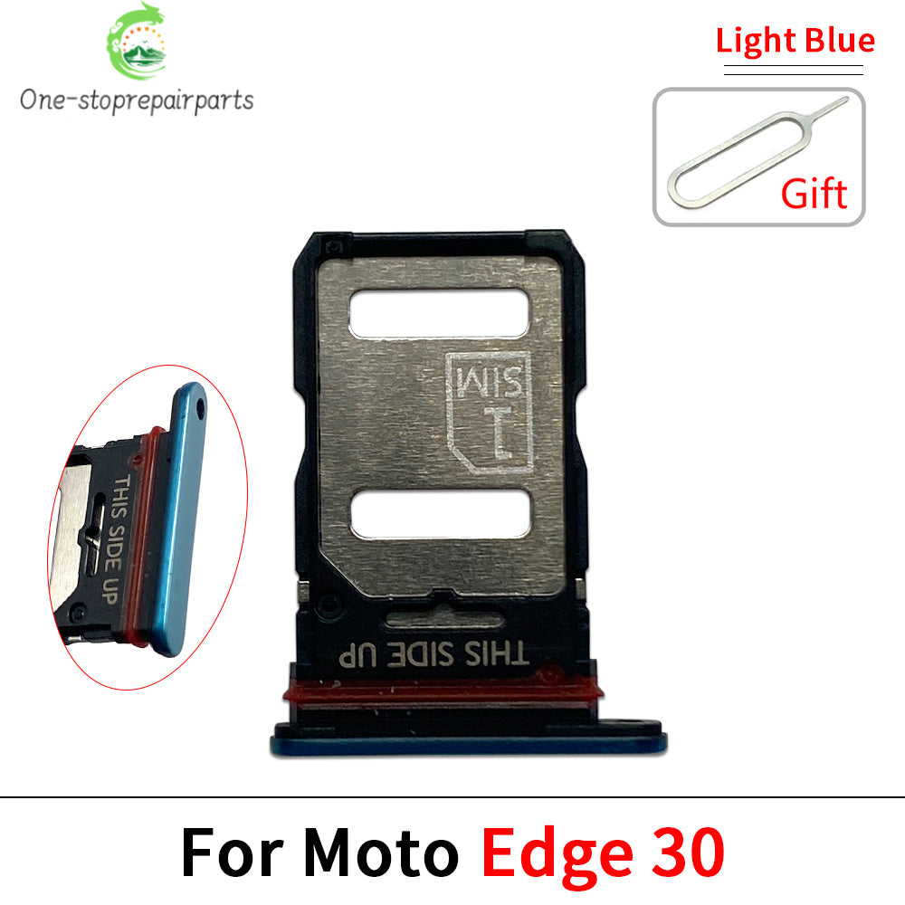 10Pcs, Micro Nano SIM Card Holder Tray Slot Holder Adapter Socket For Motorola Moto Edge 20 30 40 50 Pro Neo Fusion Lite Ultra Motorola phone repair parts