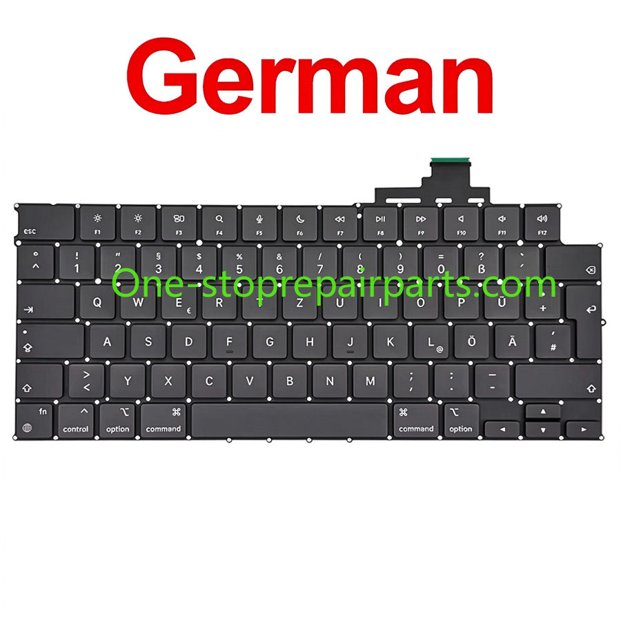 New Laptop Keyboard For MacBook Air 13.6" 15" A2681 A2941 A3113 A3114 Keyboard US UK English French German Spain EU 2022 2024 Macbook repair parts