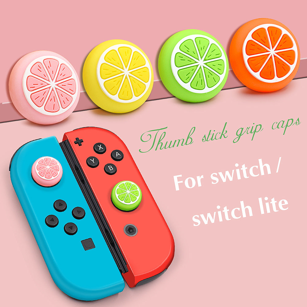 Suitable for Nintendo switch/lite silicone cap switch joystick protective cap, button cap, lemon
