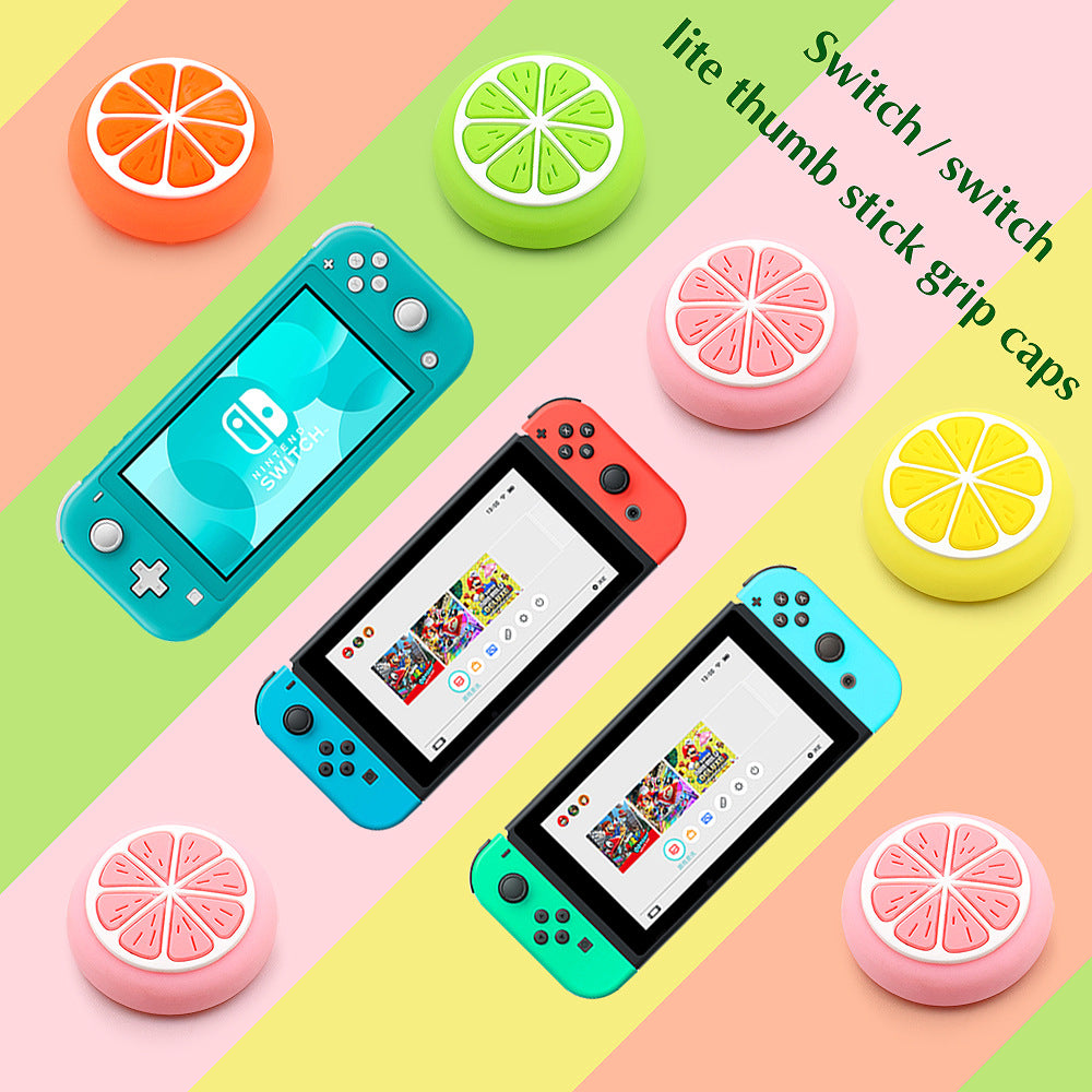 Suitable for Nintendo switch/lite silicone cap switch joystick protective cap, button cap, lemon