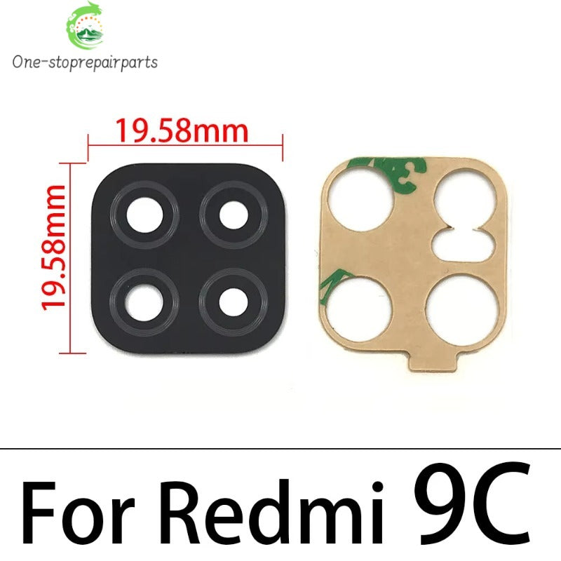 100Pcs, Back Rear Camera Glass Lens For Xiaomi Redmi 6 6A 7 7A 8 8A 9 9A 9C 9T 10 10A 10C 12 12C 13 13C 4G 5G Camera Glass Lens Xiaomi  Xiao mi phone repair parts