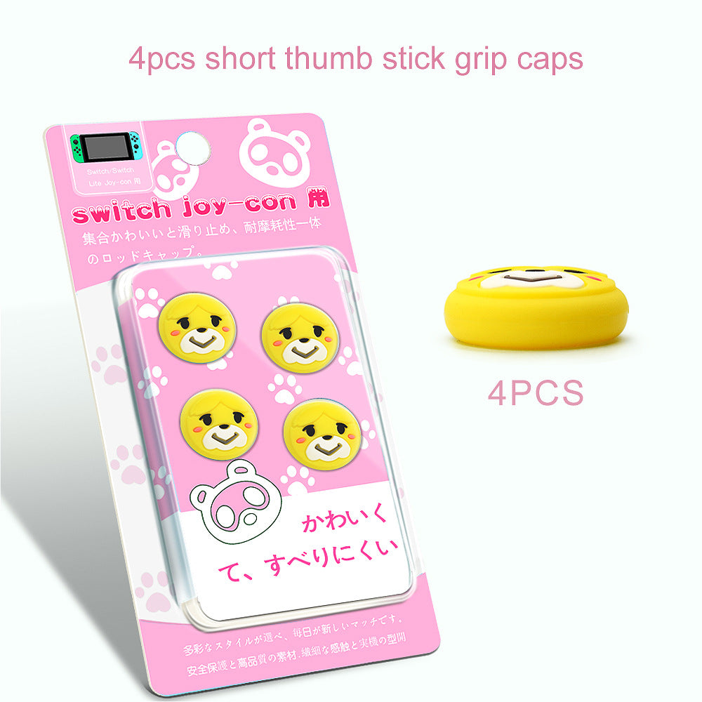 Suitable for Nintendo switch/lite handle silicone cap 3D joystick protective cap Animal Crossing button cap