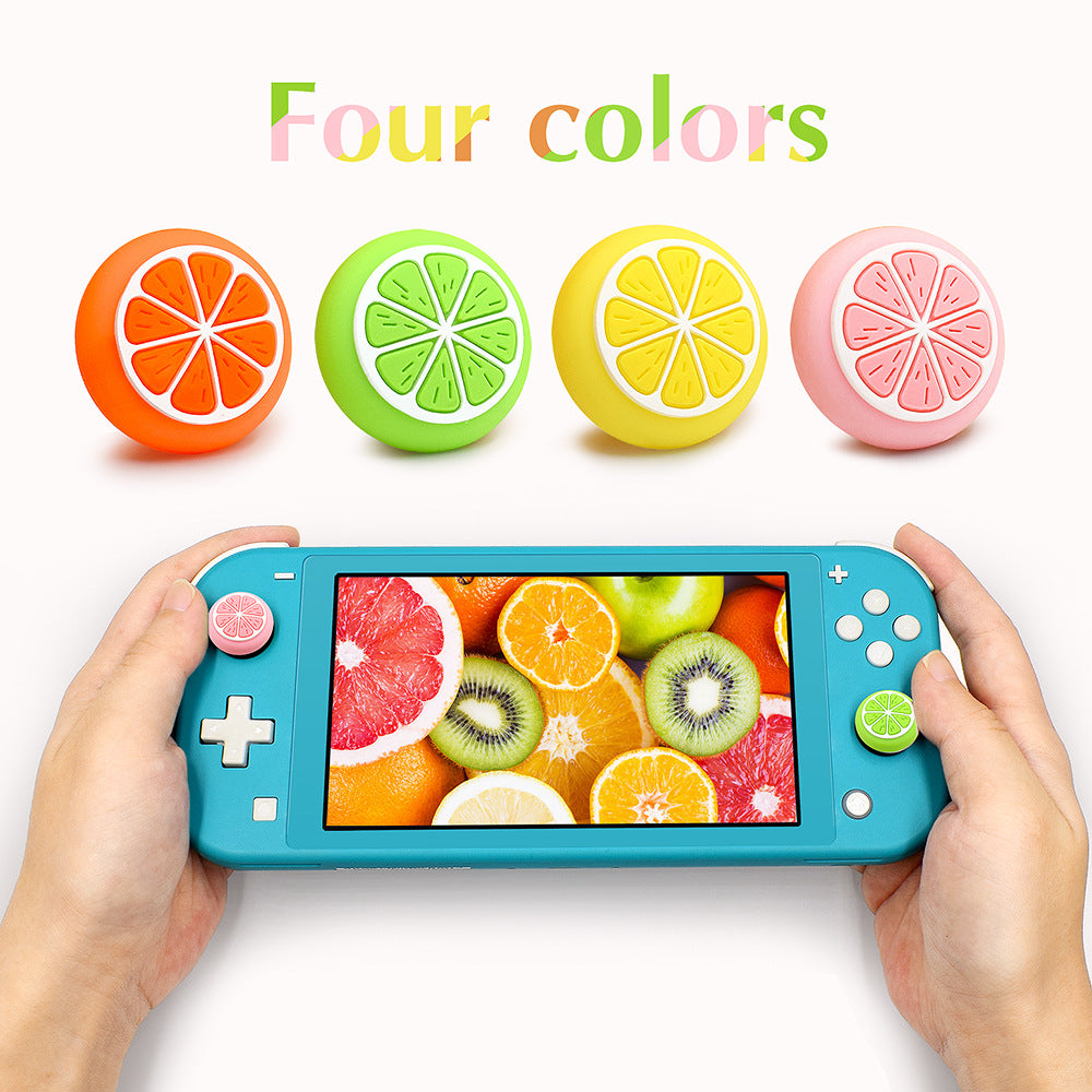 Suitable for Nintendo switch/lite silicone cap switch joystick protective cap, button cap, lemon