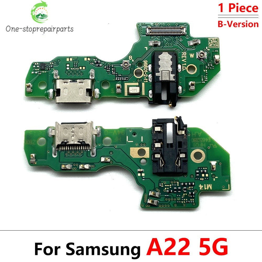 10Pcs USB Charging Port Dock Charger Connector Board Flex Cable For Samsung A22 A32 A12 A02 A03 A04 A04s A04E A05 A05s 4G 5G Samsung phone repair parts