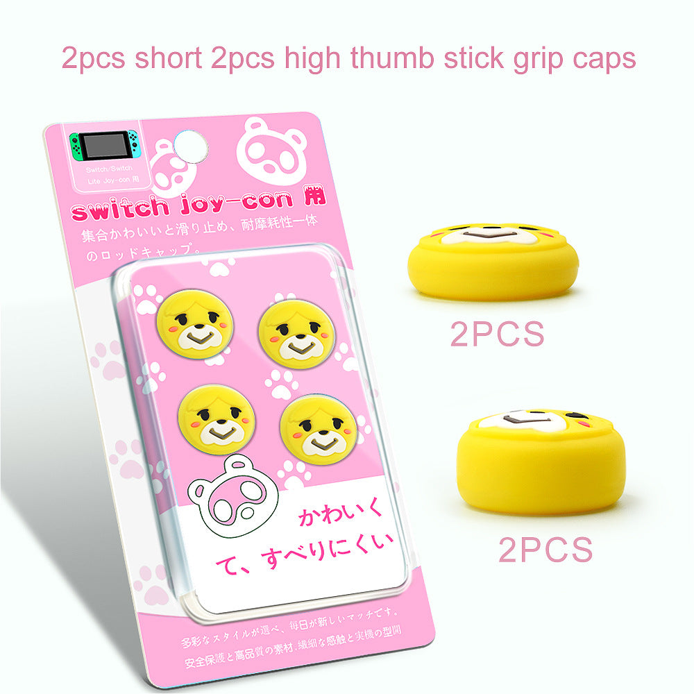 Suitable for Nintendo switch/lite handle silicone cap 3D joystick protective cap Animal Crossing button cap