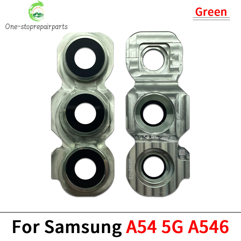 New Rear Camera Glass Lens Cover With Frame Holder For Samsung A26 A56 A34 A54 S24 Fe 5G Replacement Parts Samsung phone repair parts