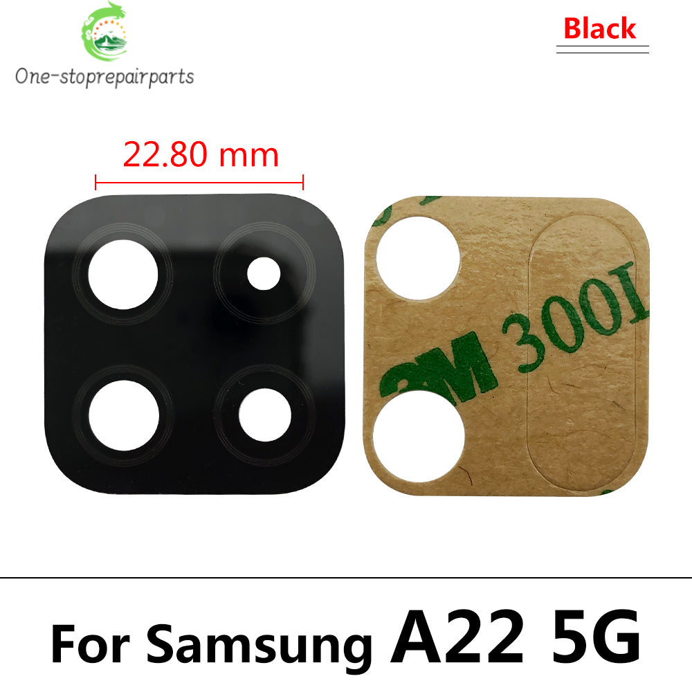 New Camera Glass For Samsung A22 A32 A42 A52 A72 A82 A33 A53 A73 4G 5G Rear Back Camera glass Lens With Glue Adhesive Samsung phone repair parts