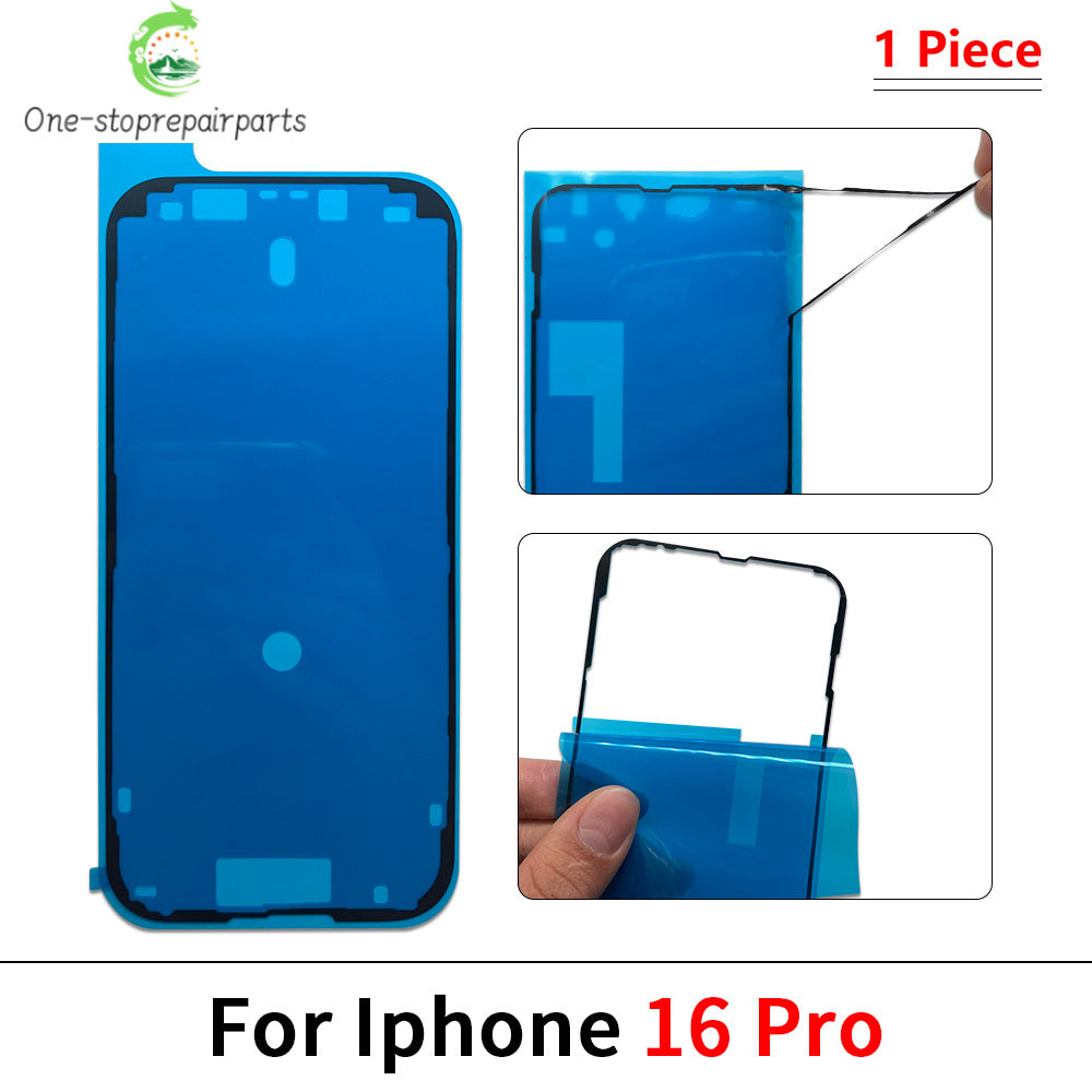 10Pcs/Lot, Waterproof Sticker LCD Screen Adhesive Frame Seal Tape For iPhone 11 12 13 14 15 16 Pro Max Mini Plus iPhone phone repair parts