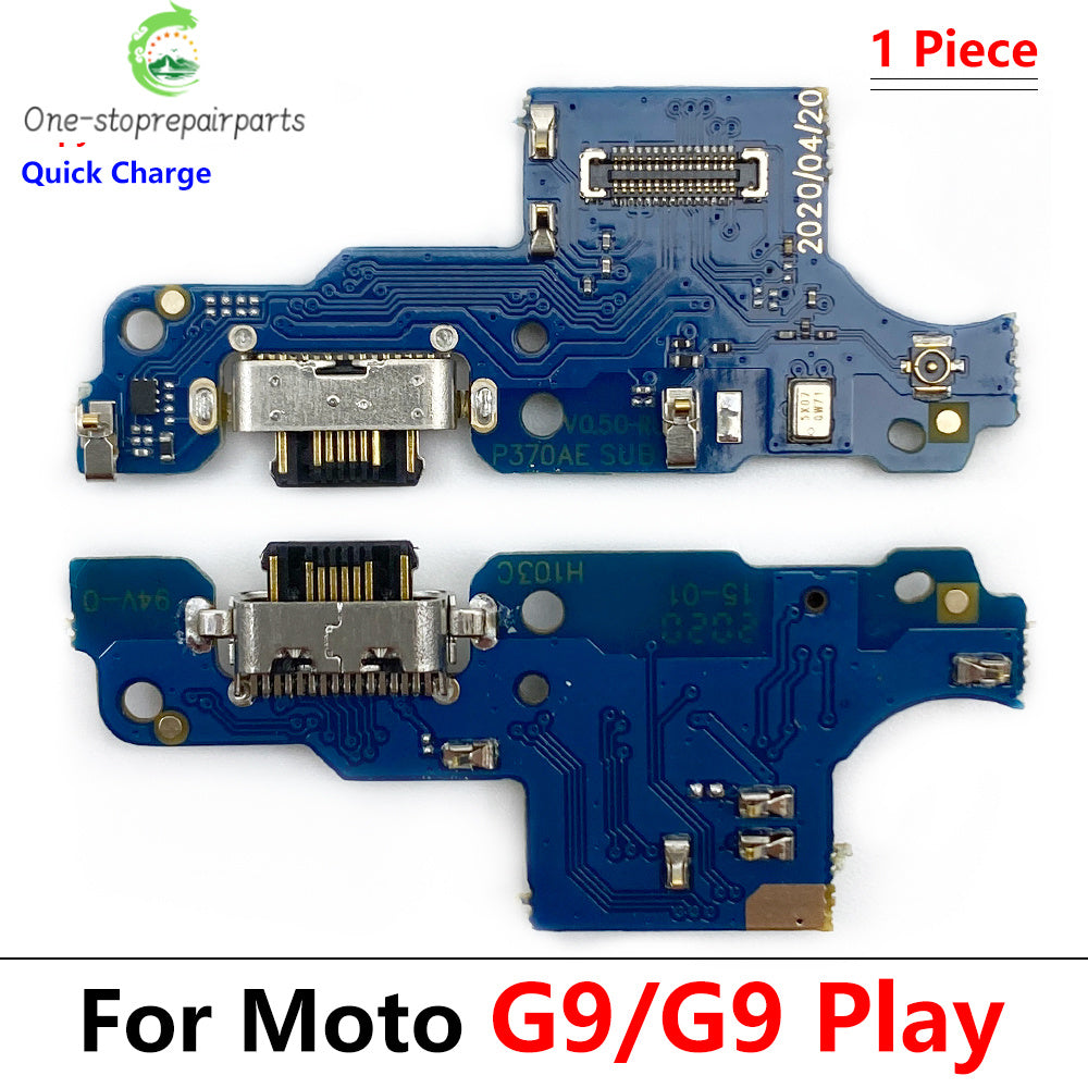 10Pcs/Lot, Dock Connector Micro USB Charger Charging Port Flex Cable Microphone Board For Moto G4 G5 G9 G8 G7 G6 Play Plus Power Motorola phone repair parts
