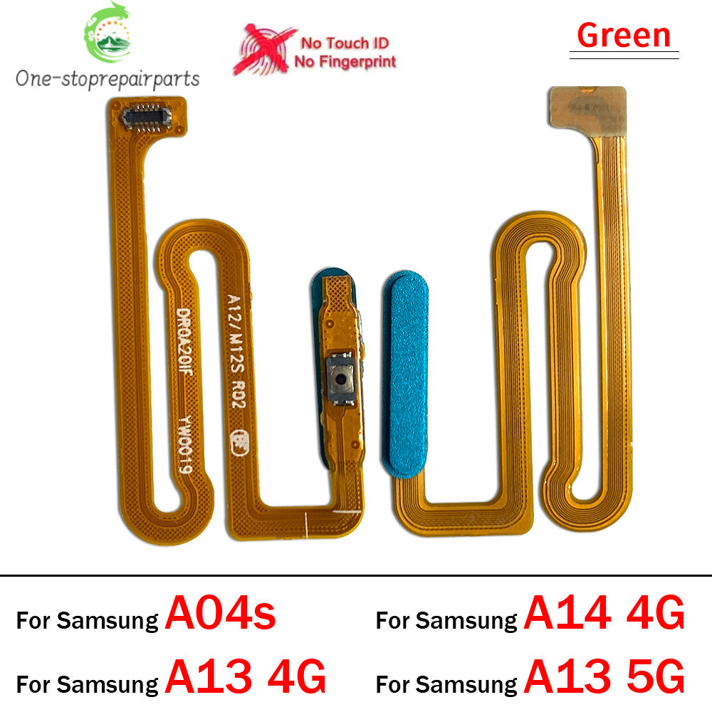 New Fingerprint Sensor Home Return Key Menu Button Flex Cable For Samsung A04s A13 A14 A24 A34 A54 4G 5G Samsung phone repair parts