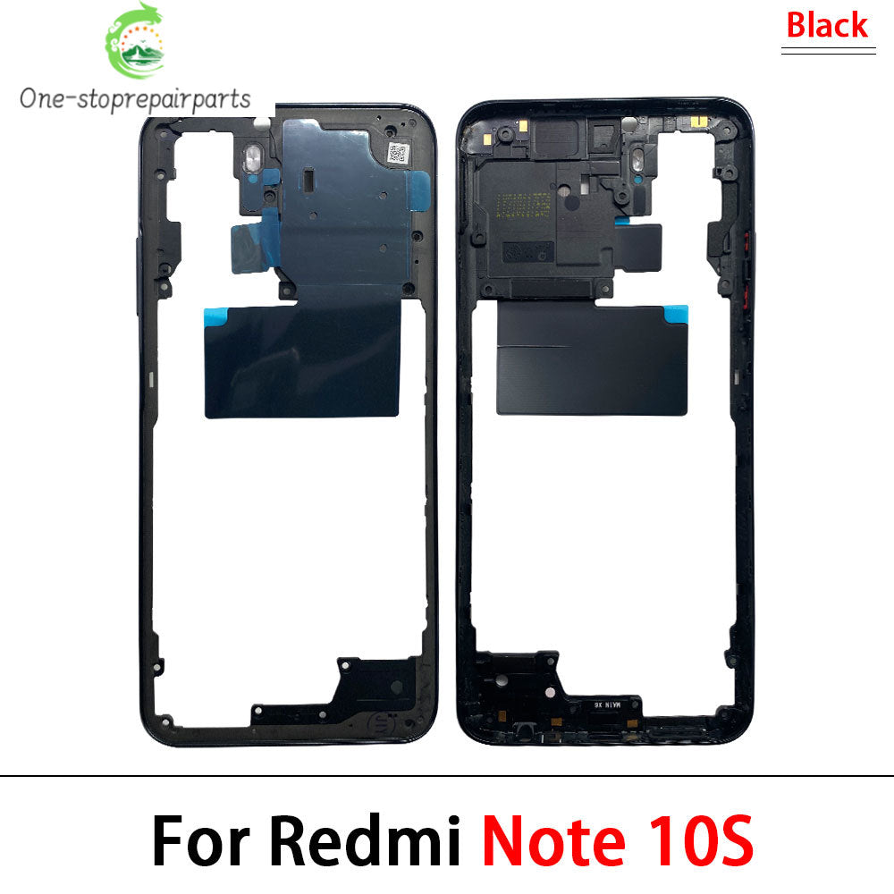 For Xiaomi Redmi Note 10 / Note 10s / Note 10 Pro Middle Frame Holder Housing Replacement Repair Parts Xiaomi  Xiao mi phone repair parts