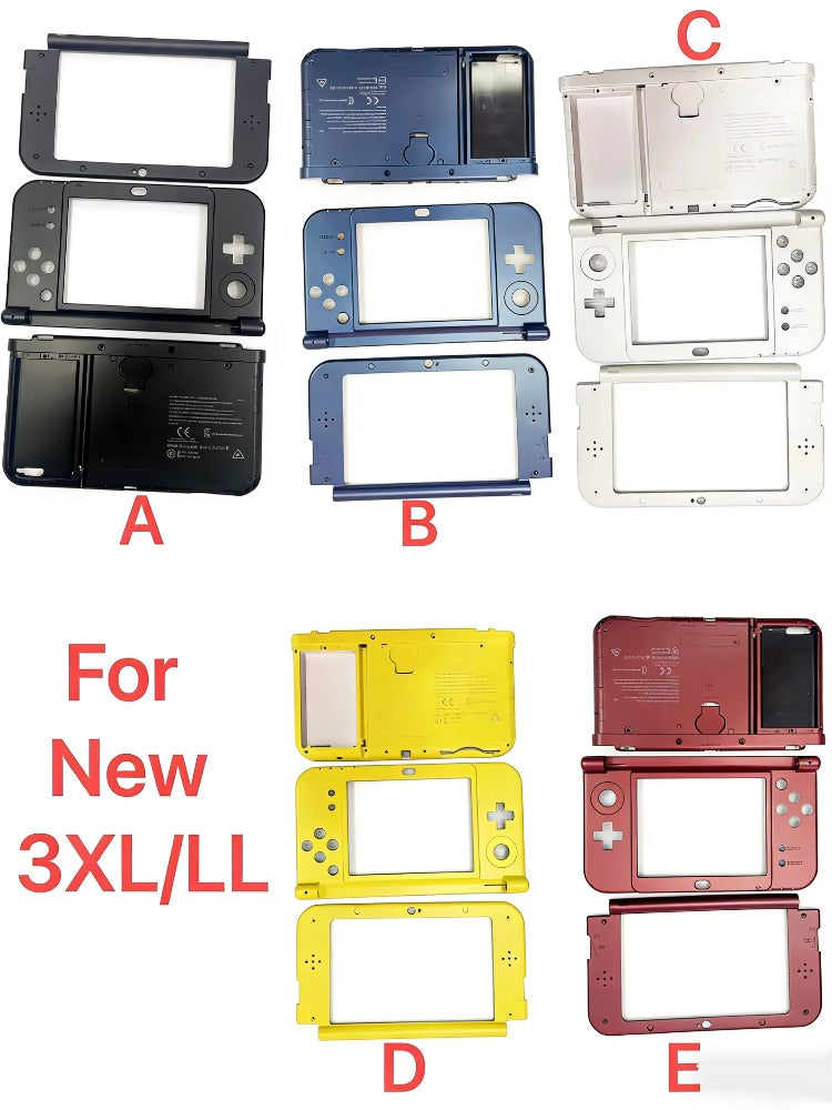 Replacement Case For NEW 3DS LL/XL Housing Shell Kit Top And Middle Frame for NEW3DSXL Console Faceplate With Battery Game console repair parts