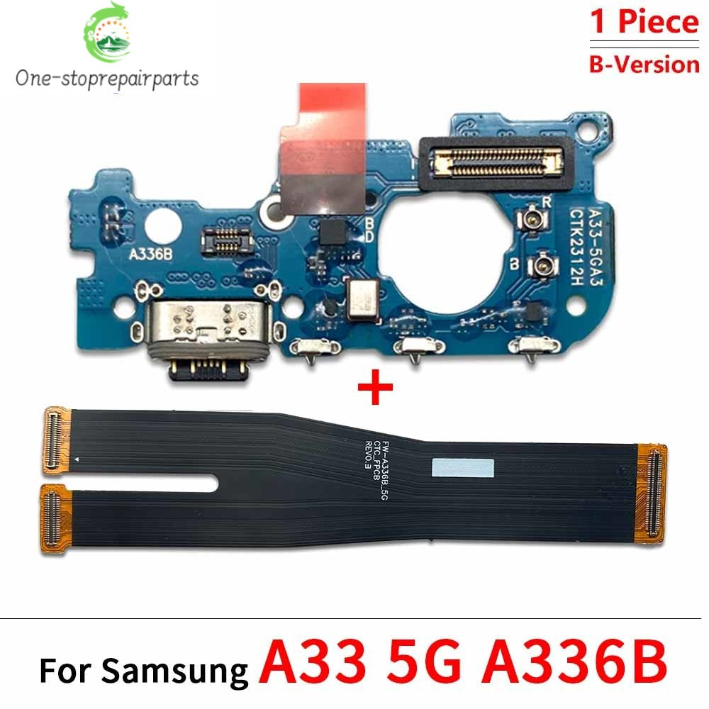 New USB Charging Port Dock Charger Connector Main Board Flex Cable For Samsung A22 A32 A52 A72 A33 A53 A24 A34 A54 4G 5G Samsung phone repair parts