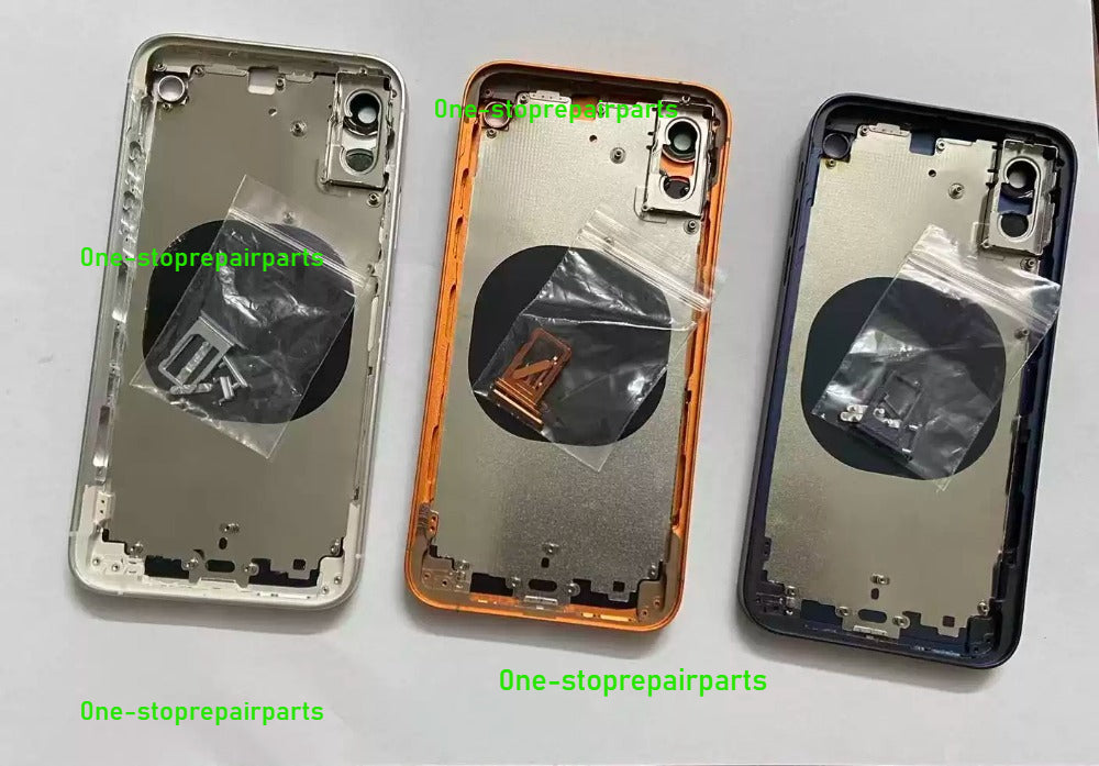 DIY Convertor Housing Back Cover Assembly Compatible For iPhone X XR XS MAX 11 11PRO 12 12PRO 13 Pro 14Pro 15Pro 15 Pro Max To 17 18 17Pro 18Pro Max Backshell Replacement Refitted Chassis Pre-Installed Modified Middle Frame iPhone phone repair parts