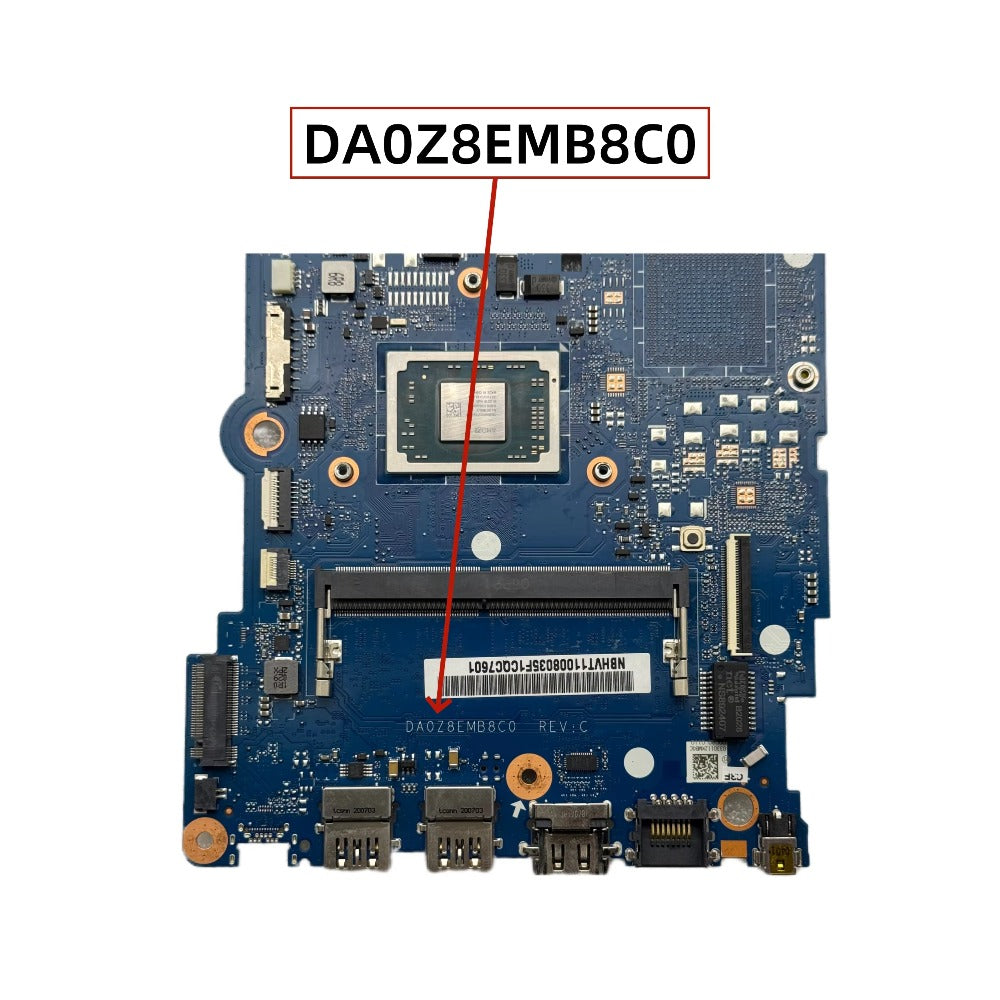 DA0Z8EMB8C0 DAZ8EMB18A0 For Acer Aspire A314-22 A315-23 Laptop Motherboard With YM3050U R3-3250U R5-3500U CPU 0/4GB-RAM UMA DDR4 Acer laptop repair parts